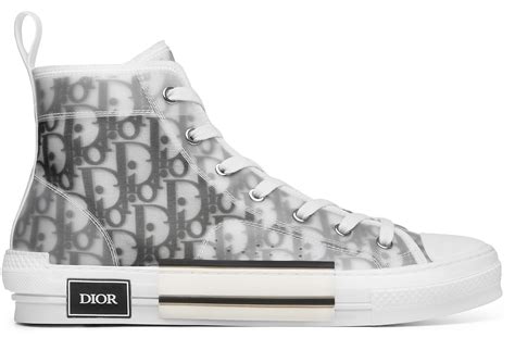 b23 high top sneakers in dior oblique